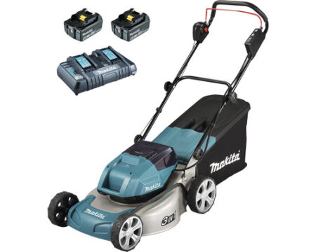 Cortacésped a
  batería MAKITA DLM463PT2 18V 2x5,0Ah incl.