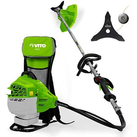 Desbrozadora
  Térmica Corte 47cm³
    Ø25cm + Cuchilla e hilo de nylon Depósito 1L Autonomía 1h30 Transporte
  Mochila